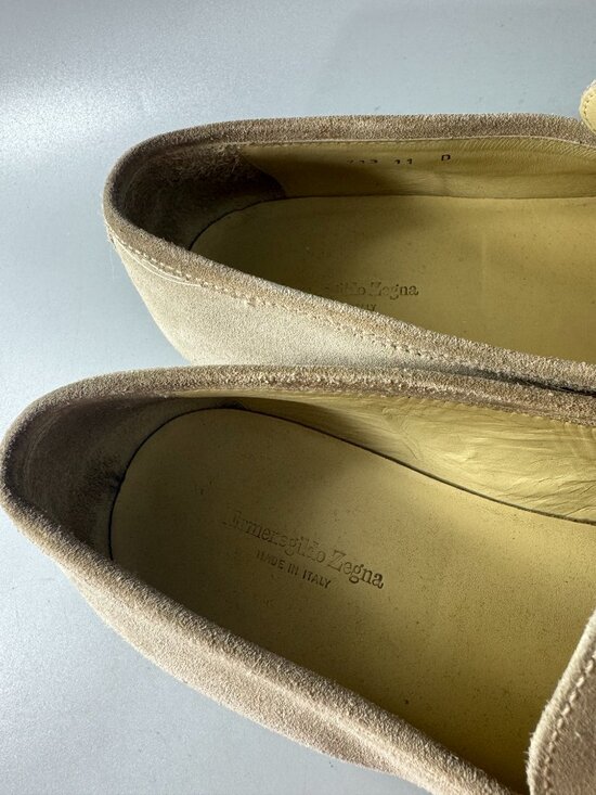 Authentic Ermenegildo Zegna L\'Asola suede penny loafers, Size 11 D main image 8